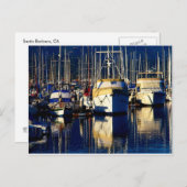 Schiffe im Hafen Postkarte (Vorne/Hinten)