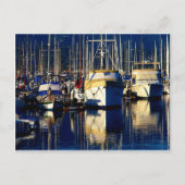 Schiffe im Hafen Postkarte (Vorderseite)