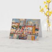 Schiffe im Hafen | Samuel John Peploe Karte (Gelbe Blume)