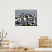 Schiffe im Hafen von Cape Cod im Sommer Poster (Küche)