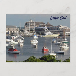 Schiffe im Hafen von Cape Cod im Sommer Postkarte