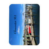 Schiffe im Hafen von Gloucester Magnet (Vertikal)
