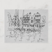 Schiffe im Hafen von Honfleur | Normandie, Frankre Postkarte (Vorderseite)