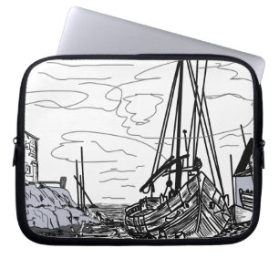 Schiffe im Wasser Laptopschutzhülle