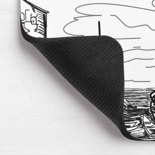 Schiffe im Wasser Mousepad (Ecke)