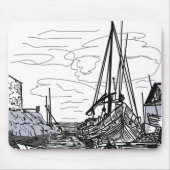 Schiffe im Wasser Mousepad (Vorne)