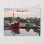 Schiffe in Delaware Postkarte (Vorderseite)