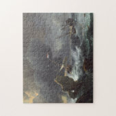 Schiffe in der Bedrängnis vor einer felsigen Küste Puzzle (Vertikal)