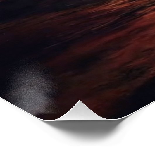 Schiffe in der Sturmsee Poster (Ecke)