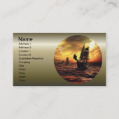 Schiffe in der Sturmsee Visitenkarte (Vorderseite)