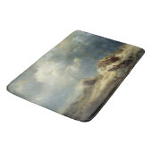 Schiffe in einem Sturm an der niederländischen Küs Badematte (Schrägansicht)