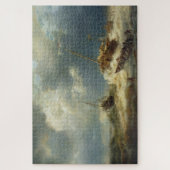 Schiffe in einem Sturm an der niederländischen Küs Puzzle (Vertikal)