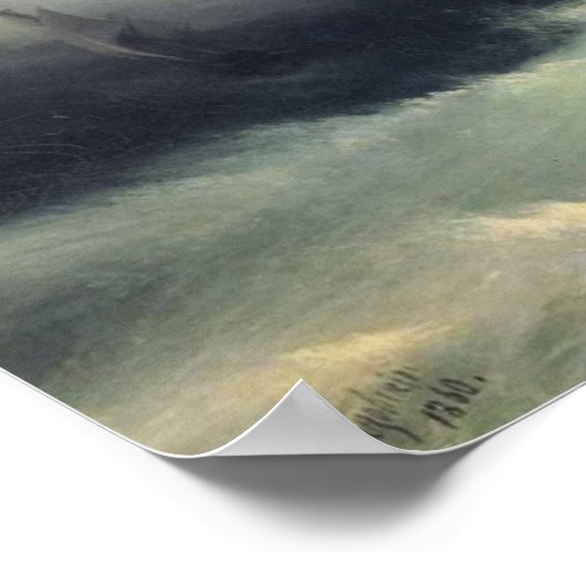 Schiffe in einem Sturm Poster (Ecke)