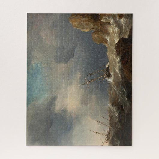 Schiffe in einer Gale von Willem van de Velde the  Puzzle (Vertikal)