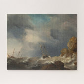 Schiffe in einer Gale von Willem van de Velde the  Puzzle (Horizontal)