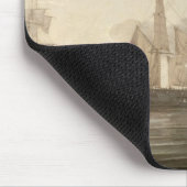 Schiffe in Hafen, 1805 (Öl auf Leinwand) Mousepad (Ecke)