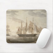 Schiffe in Hafen, 1805 (Öl auf Leinwand) Mousepad (Mit Mouse)