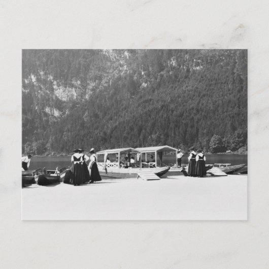 Schiffe in Konigssee, c.1910 Postkarte (Vorderseite)