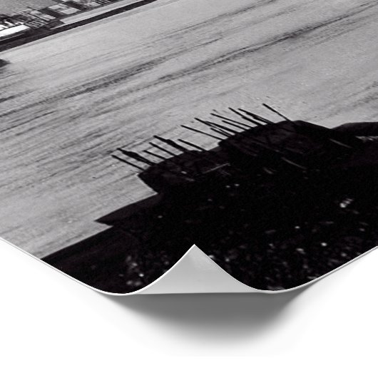 Schiffe in Portland Oregon Poster (Ecke)