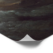 Schiffe in Seenot vor einer felsigen Küste Poster (Ecke)