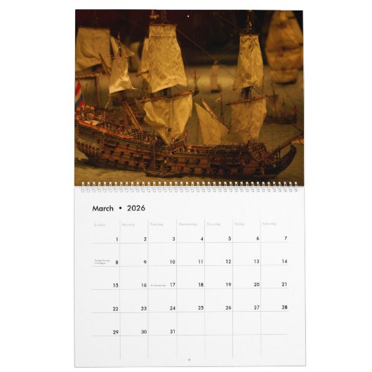 Schiffe Kalender (Mär 2026)