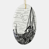Schiffe Keramikornament (Rechts)