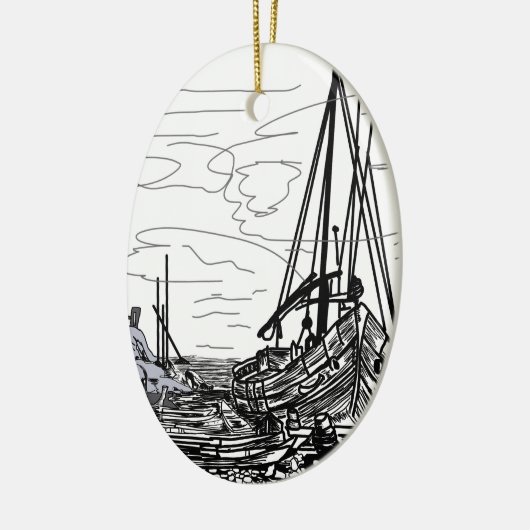 Schiffe Keramikornament (Links)