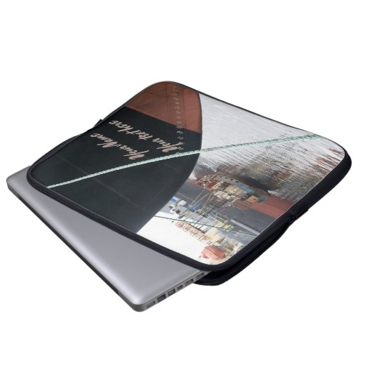 Schiffe Laptopschutzhülle (Vorne Knopf)
