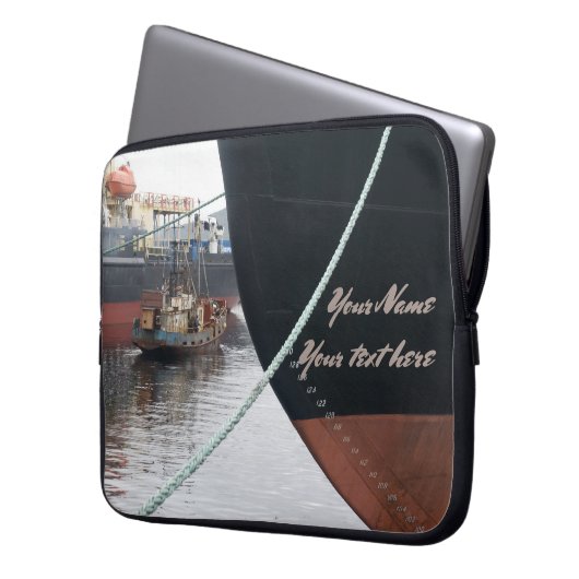 Schiffe Laptopschutzhülle (Vorderseite Links)