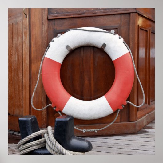 Schiffe Lifebelt Poster (Vorne)