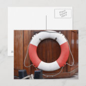 Schiffe Lifebelt Postkarte (Vorne/Hinten)