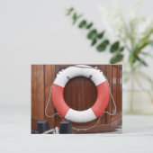 Schiffe Lifebelt Postkarte (Stehend Vorderseite)