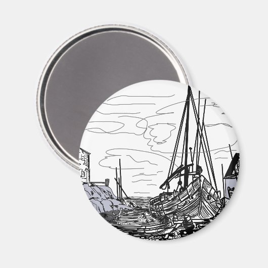 Schiffe Magnet (Vorderseite/Rückseite)