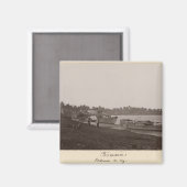 Schiffe mit Reis auf dem Fluss Thanlwin Magnet (Vorderseite/Rückseite)
