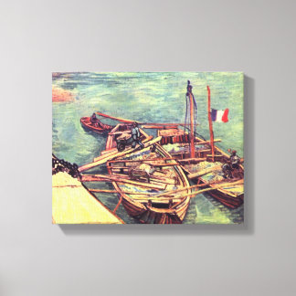Schiffe mit Sand von Vincent van Gogh Leinwanddruck