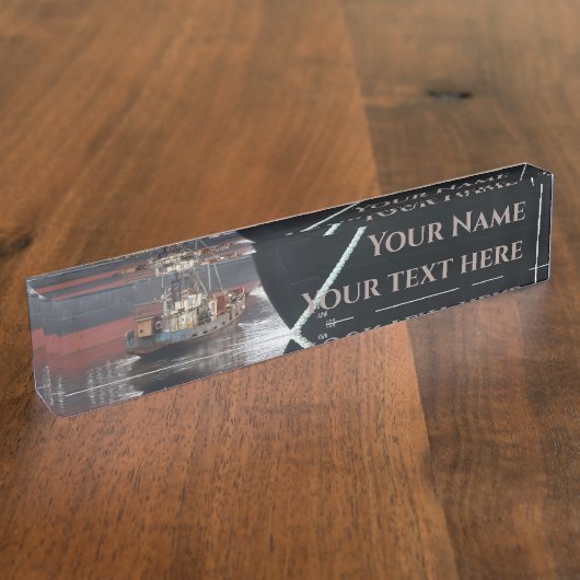 Schiffe Namensplakette (Seite)