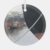 Schiffe Ornament Aus Glas (Vorderseite)