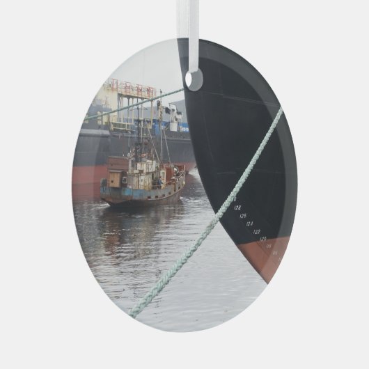 Schiffe Ornament Aus Glas (Vorderseite Rechts)
