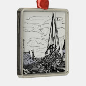 Schiffe Ornament Aus Metall (Rechts)