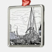 Schiffe Ornament Aus Metall (Links)