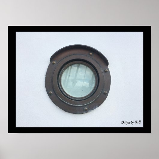 Schiffe Porthole Poster (Vorne)