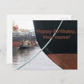 Schiffe Postkarte (Vorne/Hinten)