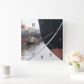 Schiffe Quadratische Wanduhr (Zuhause)