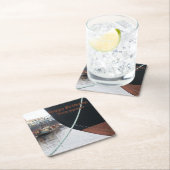 Schiffe Rechteckiger Pappuntersetzer (Vor Ort)