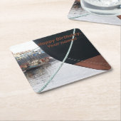 Schiffe Rechteckiger Pappuntersetzer (angewinkelt)