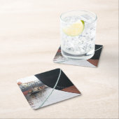 Schiffe Rechteckiger Pappuntersetzer (Vor Ort)