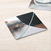 Schiffe Rechteckiger Pappuntersetzer (angewinkelt)