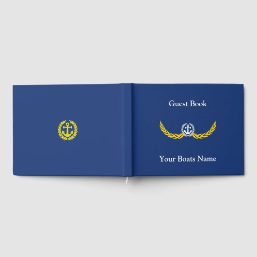 Schiffe, Segelyachten oder Motorboote Gästebuch (Voll)