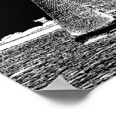 Schiffe sind im Hafen sicher - nautische Kunst dru Poster (Ecke)