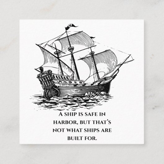 Schiffe sollen segeln treuekarte (Rückseite)